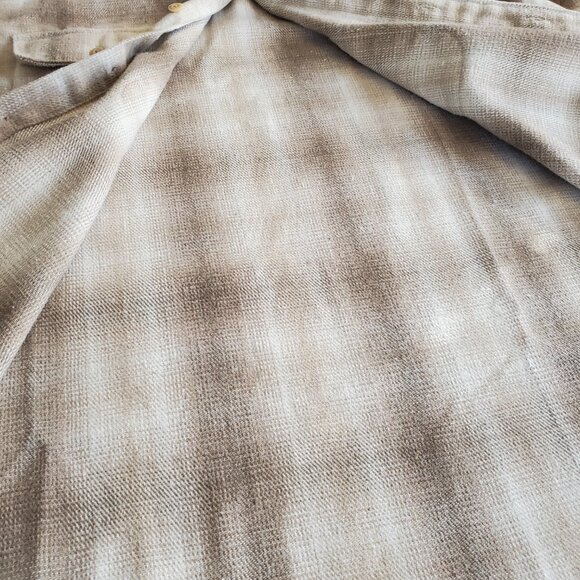 American Eagle Men's plaid flannel shirt jacket/ shacket size medium Cabin core - Picture 13 of 13